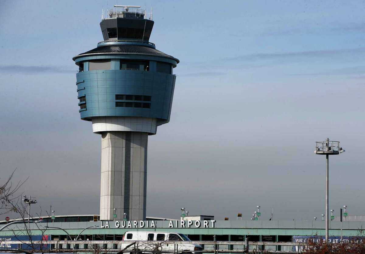 Air Traffic Control tower at nation's least favorite airport, La Guardia, which is currently plagued by major construction