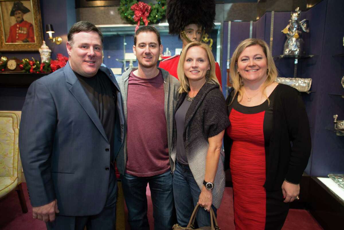 Rex Solomon, Ronnie and Mandy Caress, and Maggie Solomon at Houston Jewelry's holiday party on Thursday, November 20th, 2014
