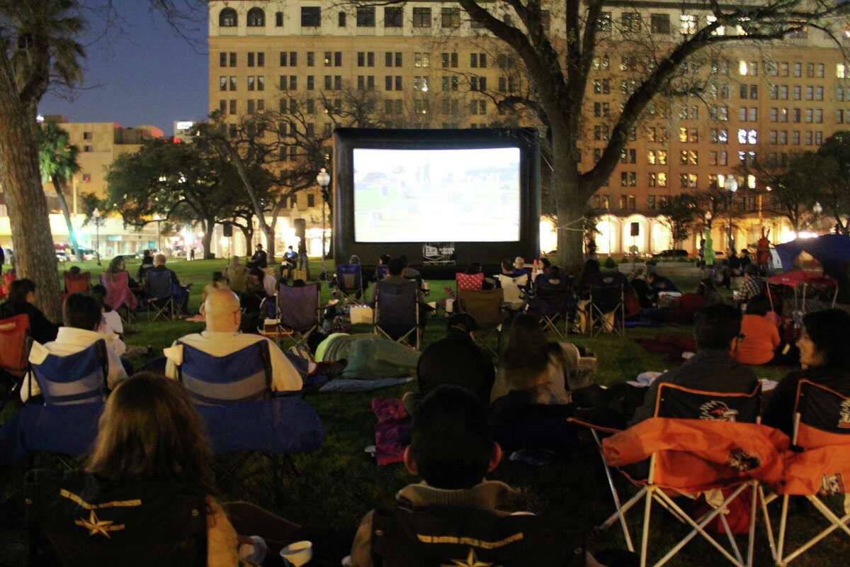"Movies by Moonlight" in Travis Park.