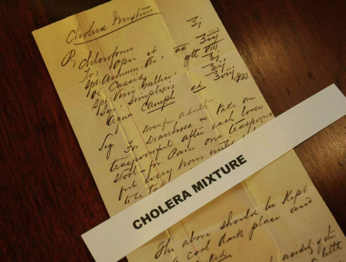 The Carter family, one of San Antonio's pioneering families, donated historical papers and correspondence dating back to 1894 to the University of Texas at San Antonio Library's archives and special collections in 2009. Included is this treatment for cholera.