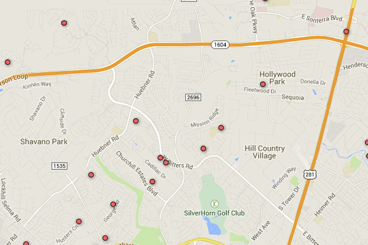 Registered Sex Offender Map Of San Antonio Area Zip Codes 4429