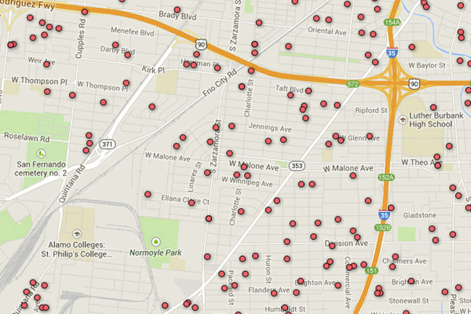 Registered Sex Offender Map Of San Antonio Area Zip Codes