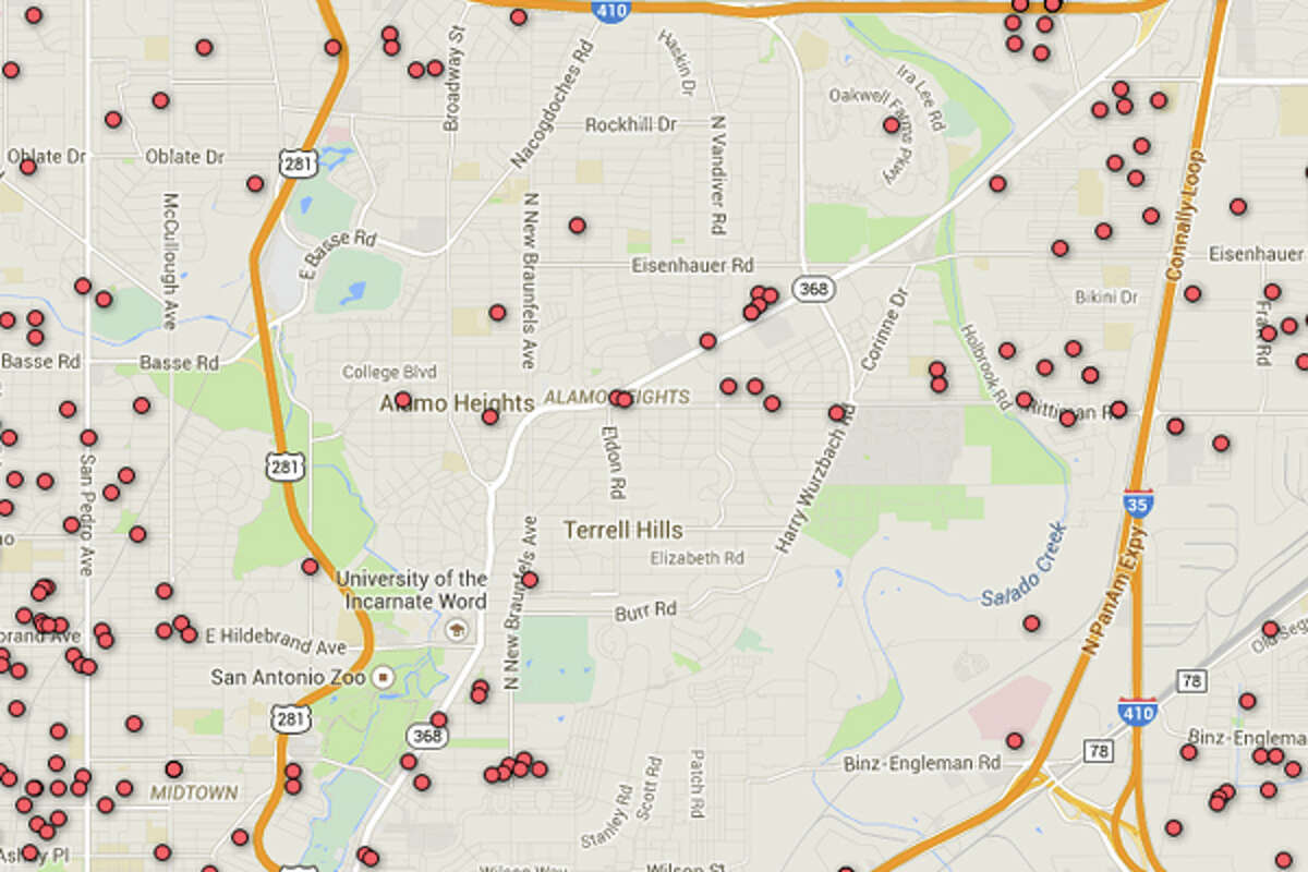 Registered Sex Offender Map Of San Antonio Area Zip Codes 5944