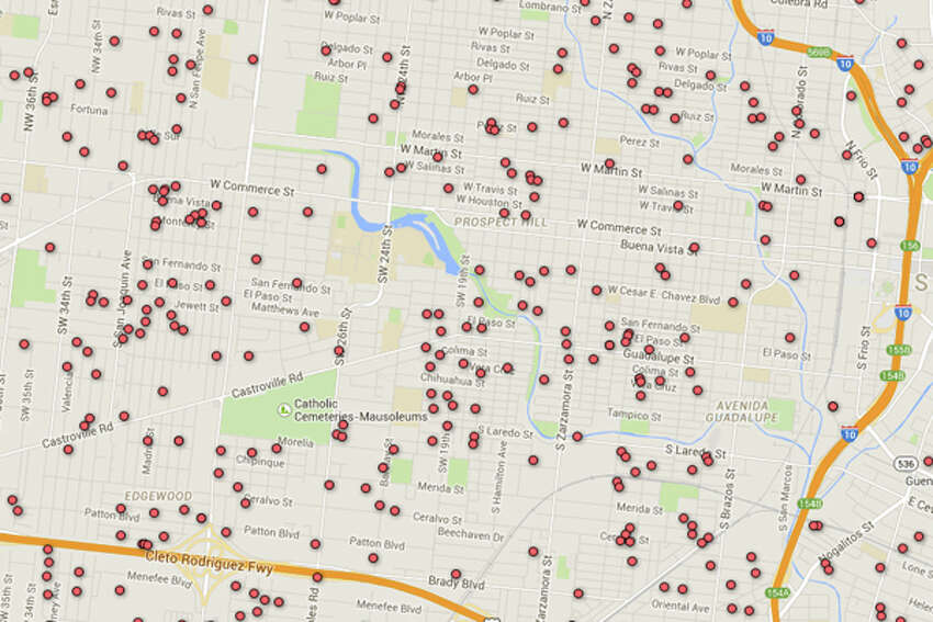 Registered Sex Offender Map Of San Antonio Area Zip Codes 6586