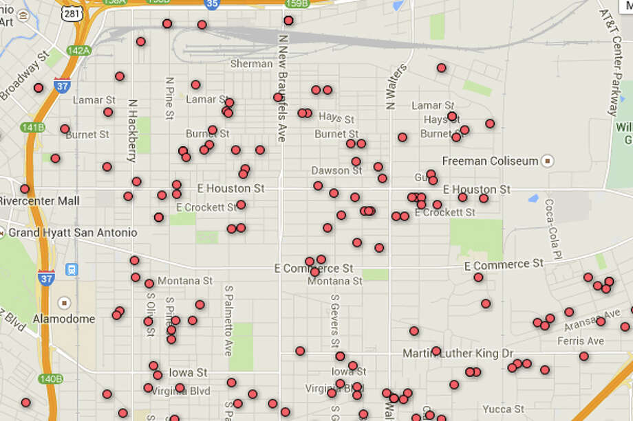 Registered Sex Offender Map Of San Antonio Area Zip Codes San Antonio 