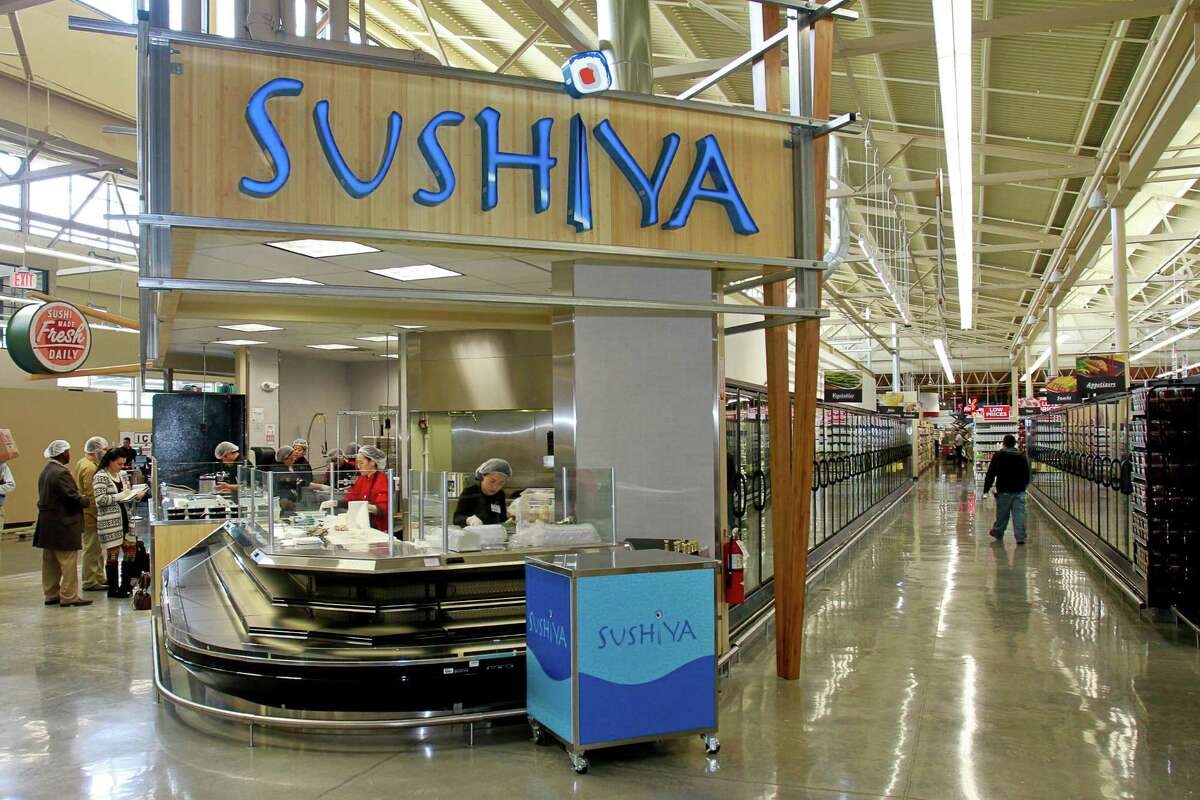 Fresh sushi is handmade in-store daily in the new H-E-B in Tanglewood. (For the Chronicle/Gary Fountain, February 17, 2015)