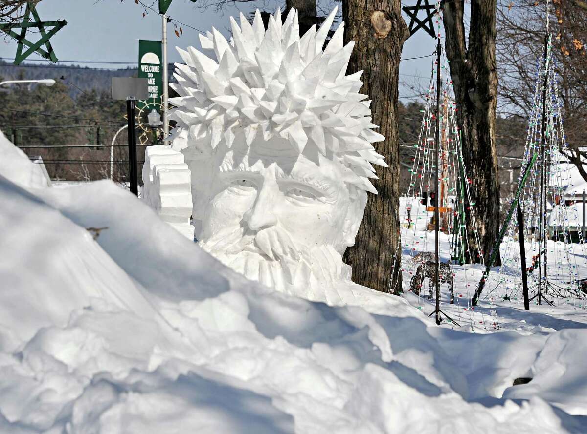 Photos Lake Snow Sculpture Contest