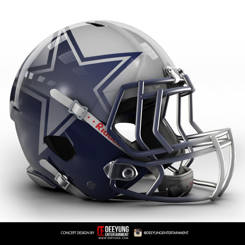 If MLB,NBA and NHL teams wore NFL helmets, this is what they would