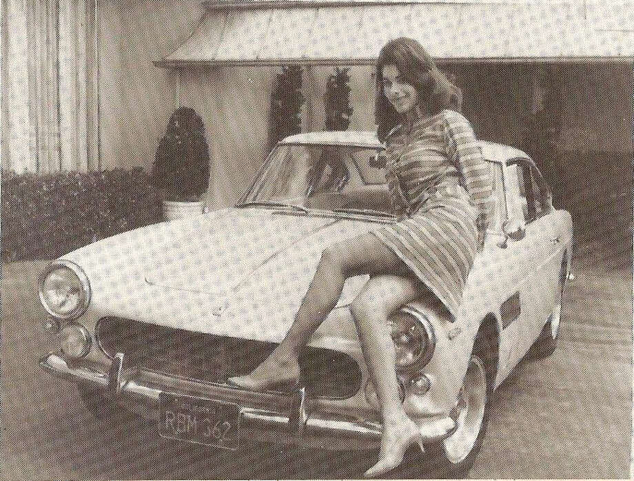 Sandra West and her Ferarri