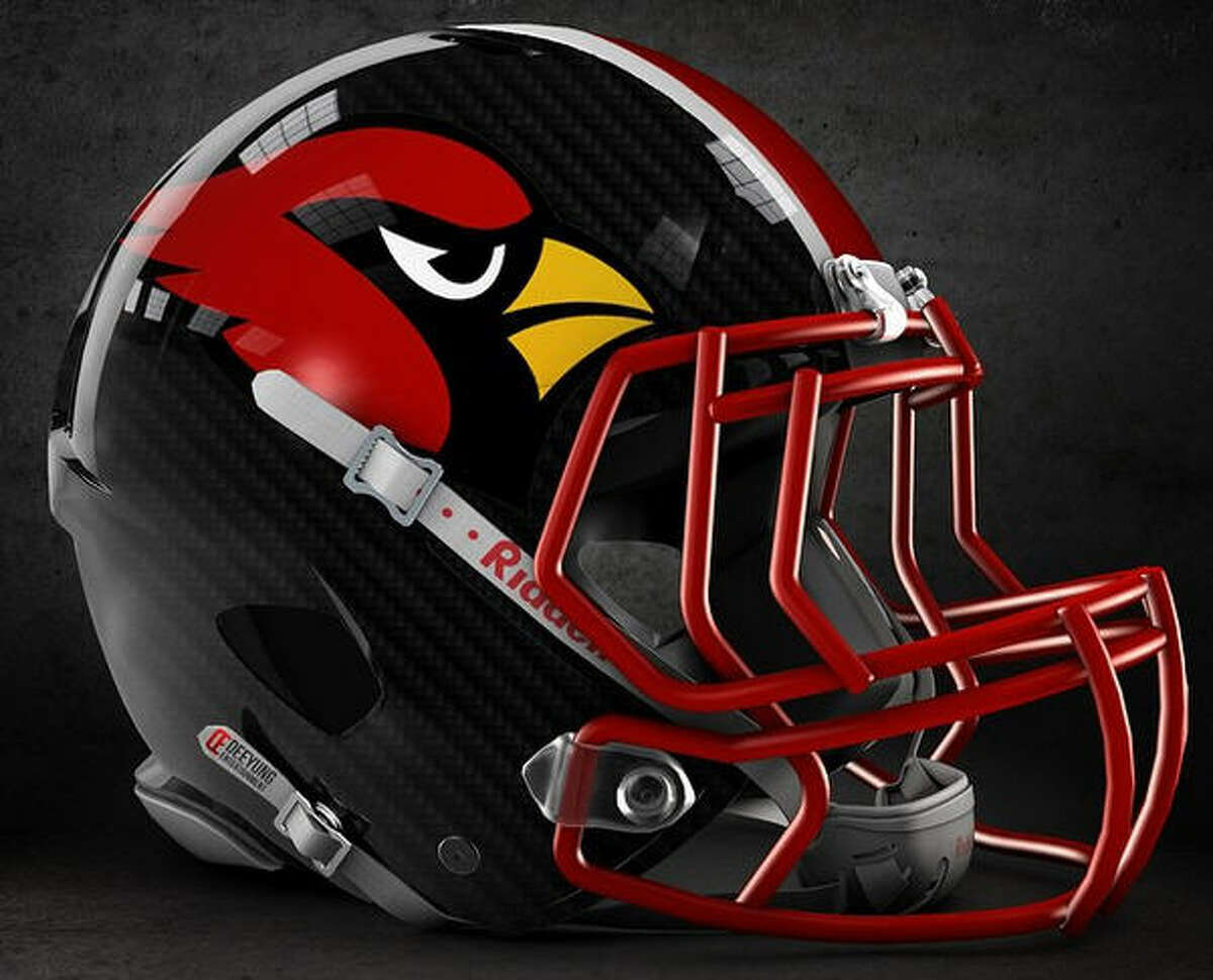 Arizona Cardinals unveil alternate black helmets with black facemask and  metallic 3-D birdhead for 2022 season