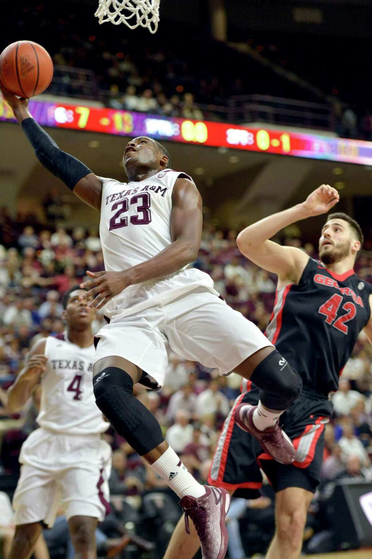Texas A&M guard Danuel House (23) is aware the NCAA Tournament is around the corner but insists the Aggies simply try to worry about their next game.