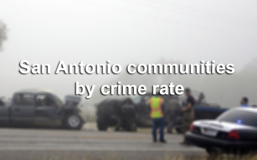 Crime rates in San Antonio suburbs, communities in 2014