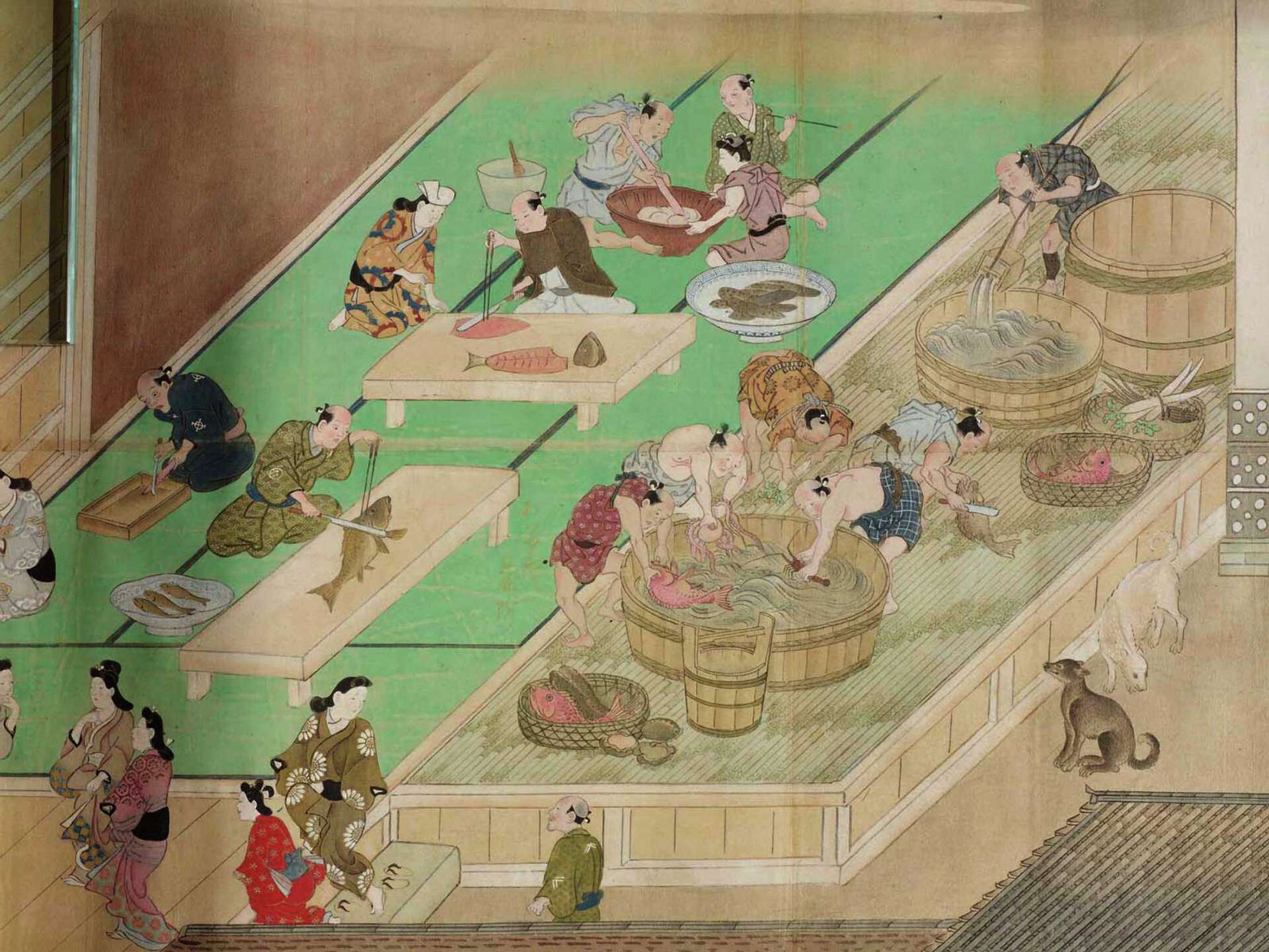 Fateful attractions of Old Japan's fallen world