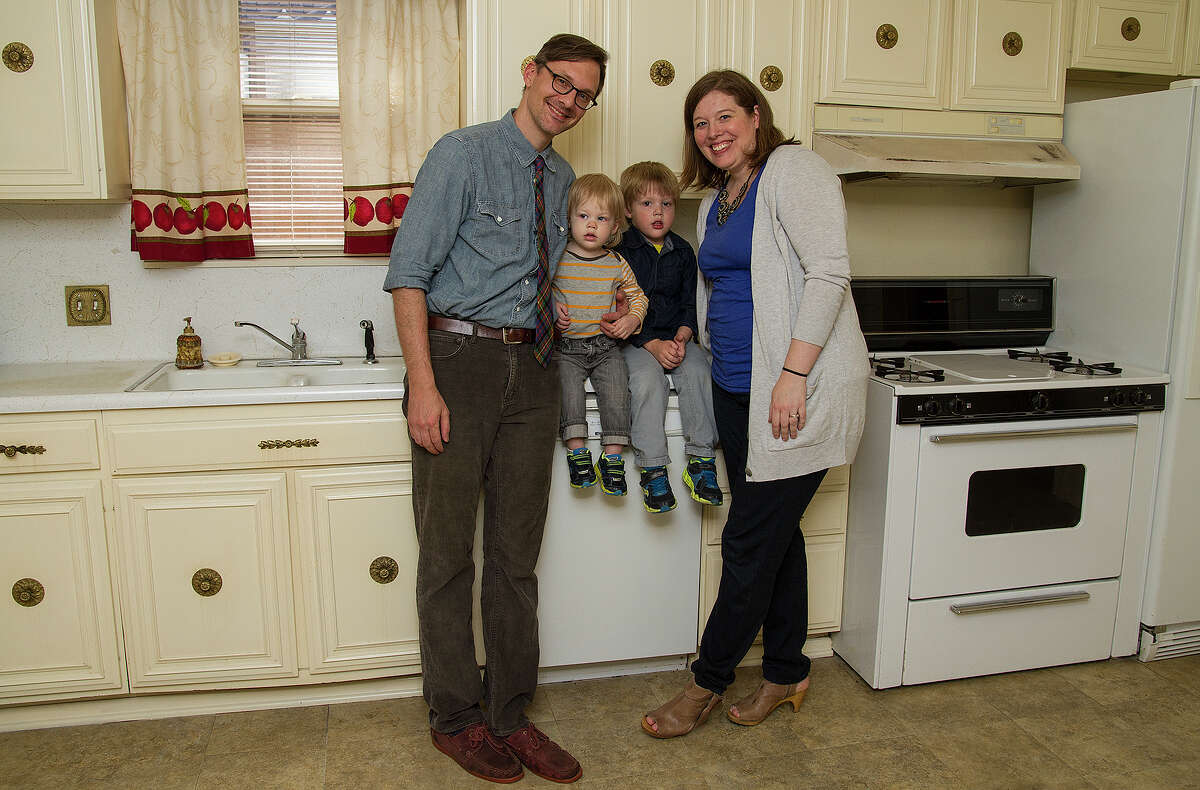 Joshua and Emily Robbins with their children Caedmon, 15 months, and Harper, 3, are purchasing a home in Monticello Park. The Robbinses received a $15,000 grant for down-payment assistance from the NeighborhoodLIFT program.