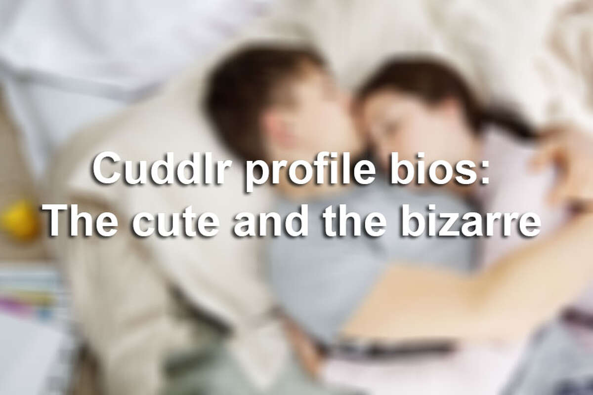 Cuddlr is a new app designed for users who want to cuddle with strangers without the pressure of dating or sex. Scroll through the slideshow to see some of the profile bios we viewed on the app. Some of them are cute, while others are a bit bizarre. None of the profile bios include identifying information of Cuddlr users.