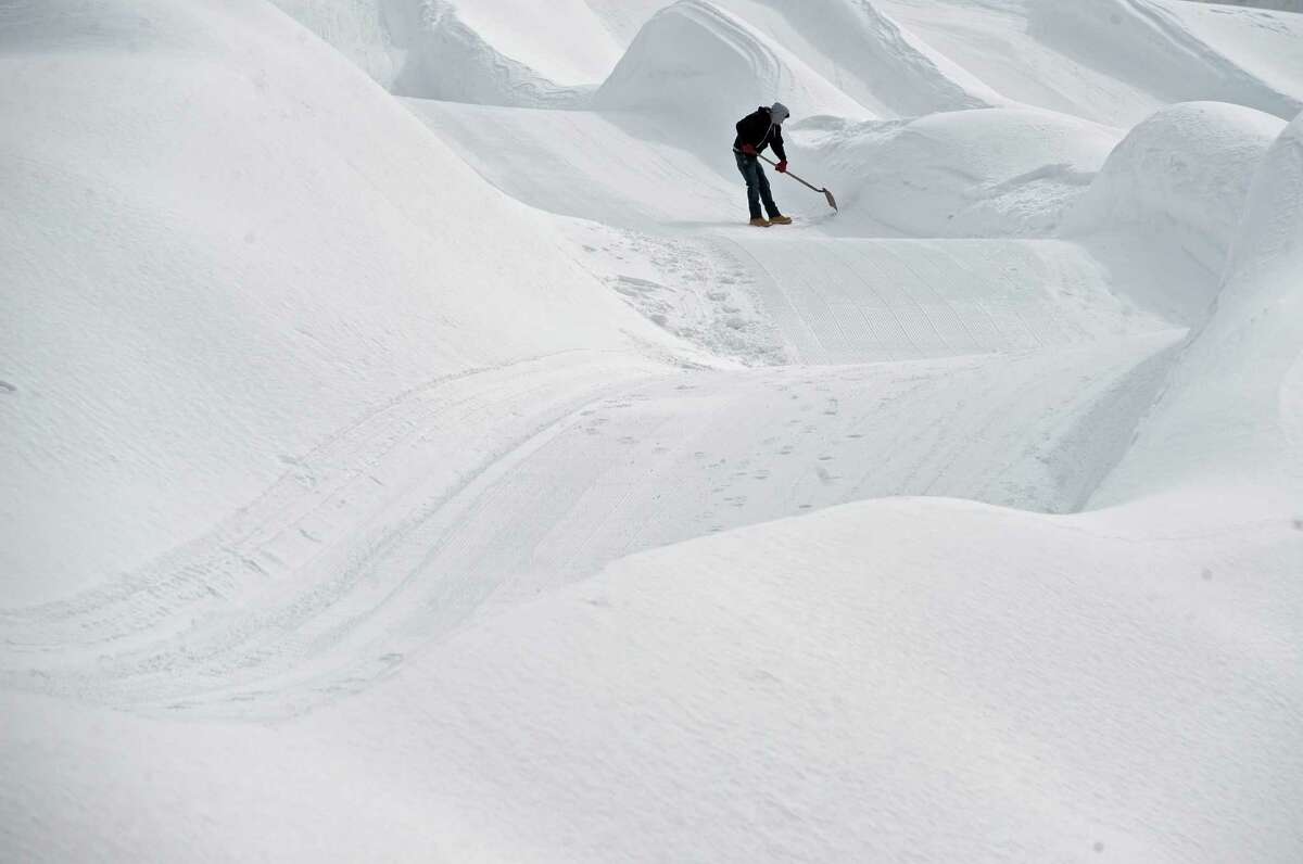 Snow tubers enjoy the ride at Woodbury