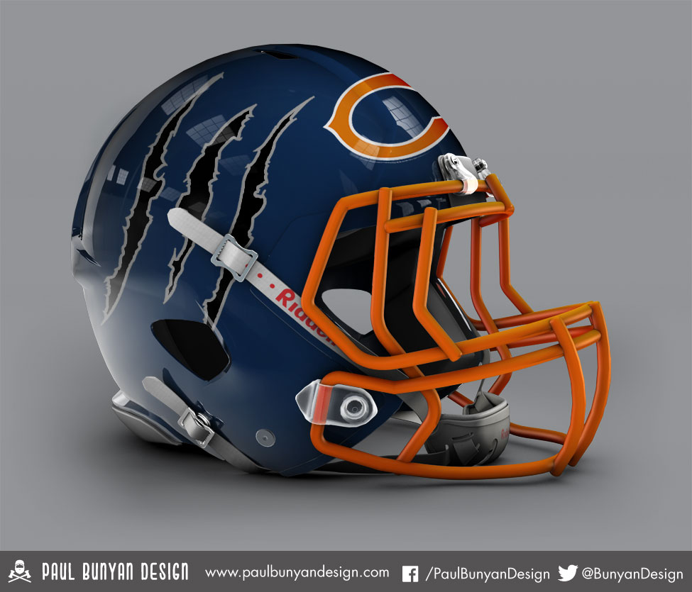 chicago bears helmet redesign