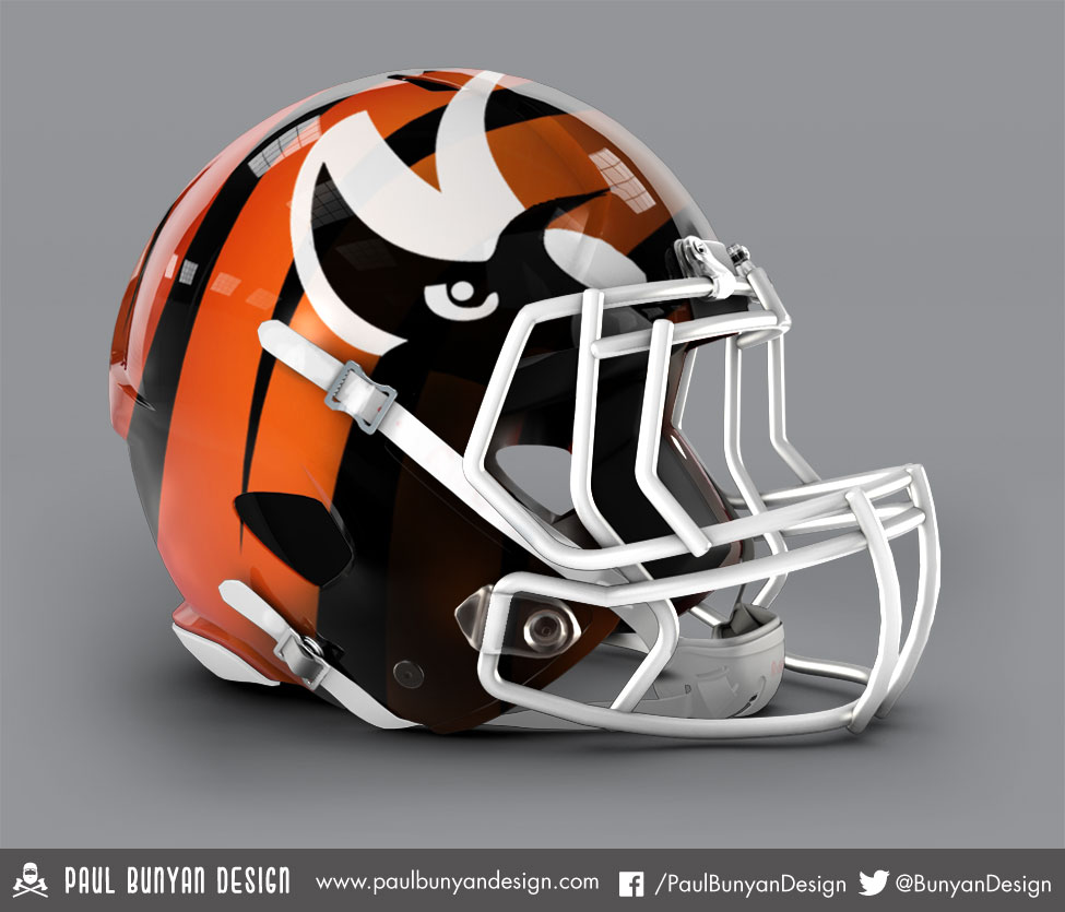 Bengals Helmet Redesigns (Graphic Design Project, Normal, Alternate, and  Lunar Designs) : r/bengals