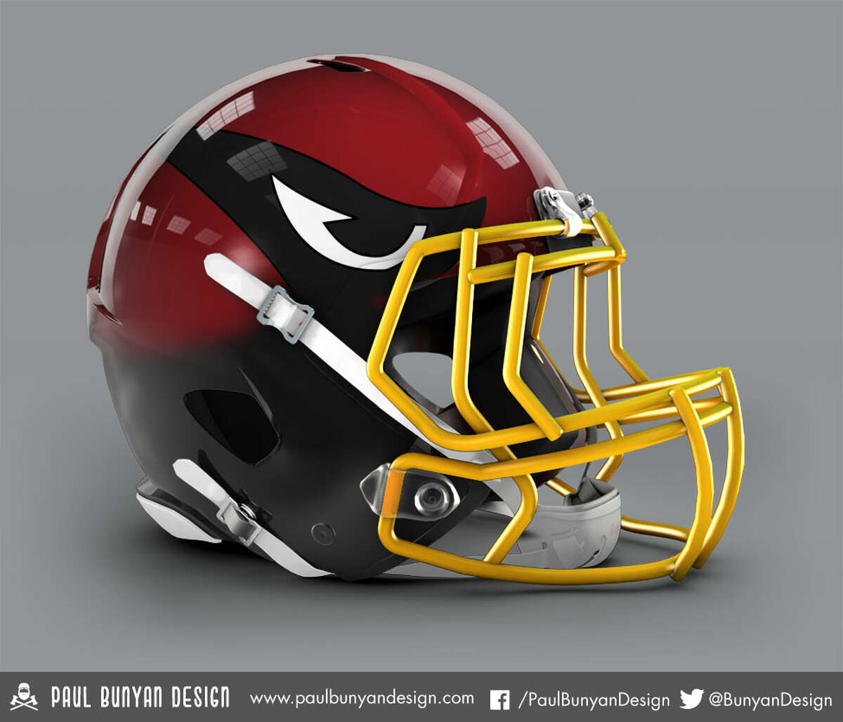 Arizona Cardinals concept helmet by Paul Bunyan Design