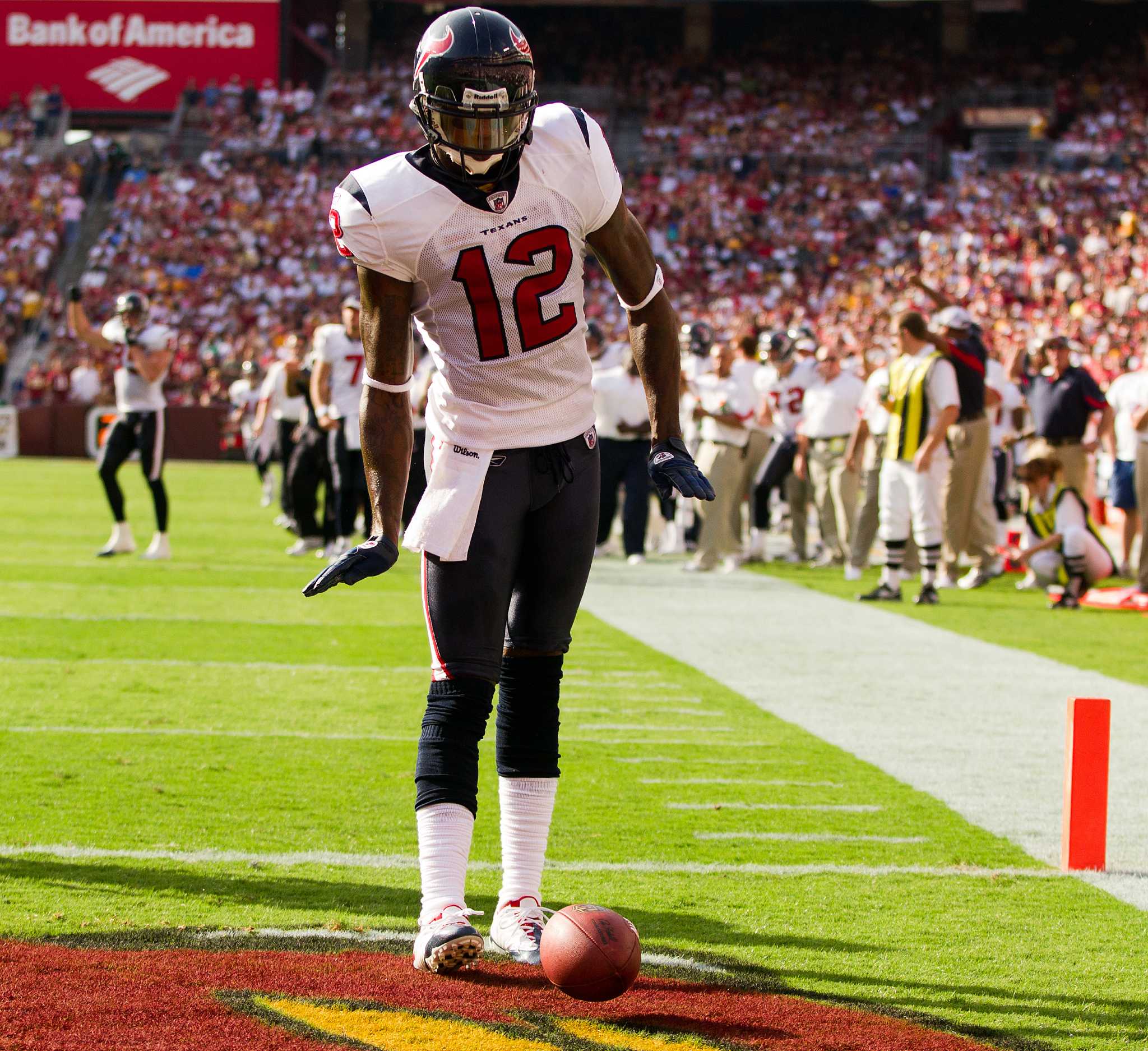 Jacoby Jones #12 Signed Autographed Houston Texans NFL Action Photo 8"  x 10"