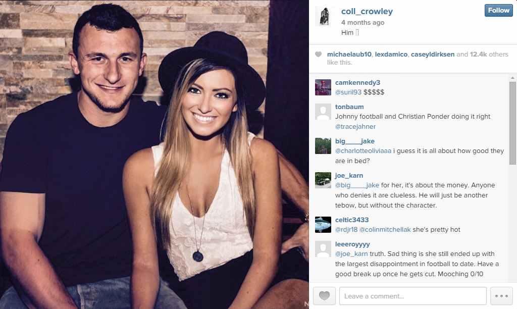 Manziel S Girlfriend Criticized For Partying While Johnny Football