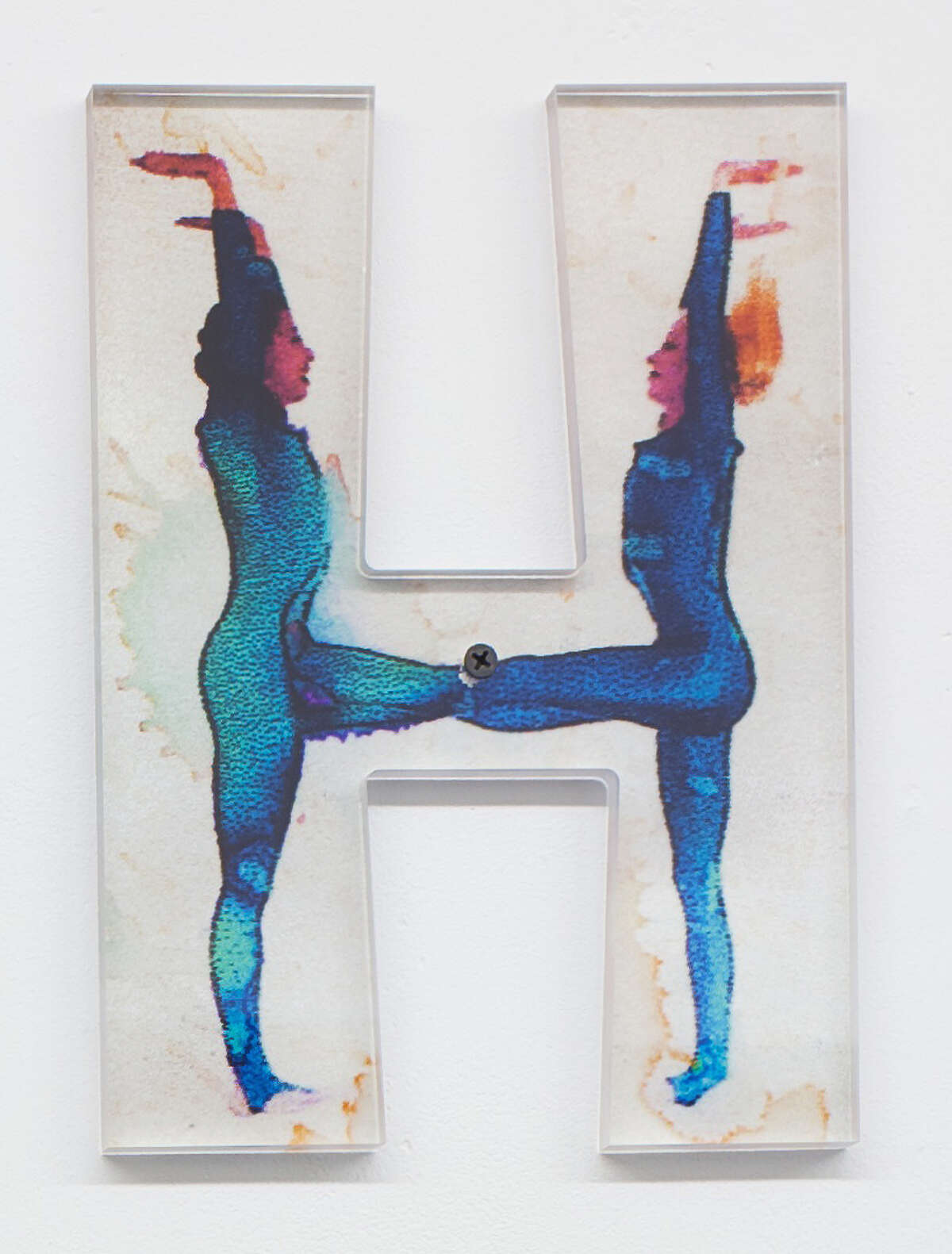 Sarah Greenberger Rafferty, "H Prop," 2012, Direct substrate printing on Plexiglass, 9 ¼ x 7 x ½ inches. Courtesy LABspace.