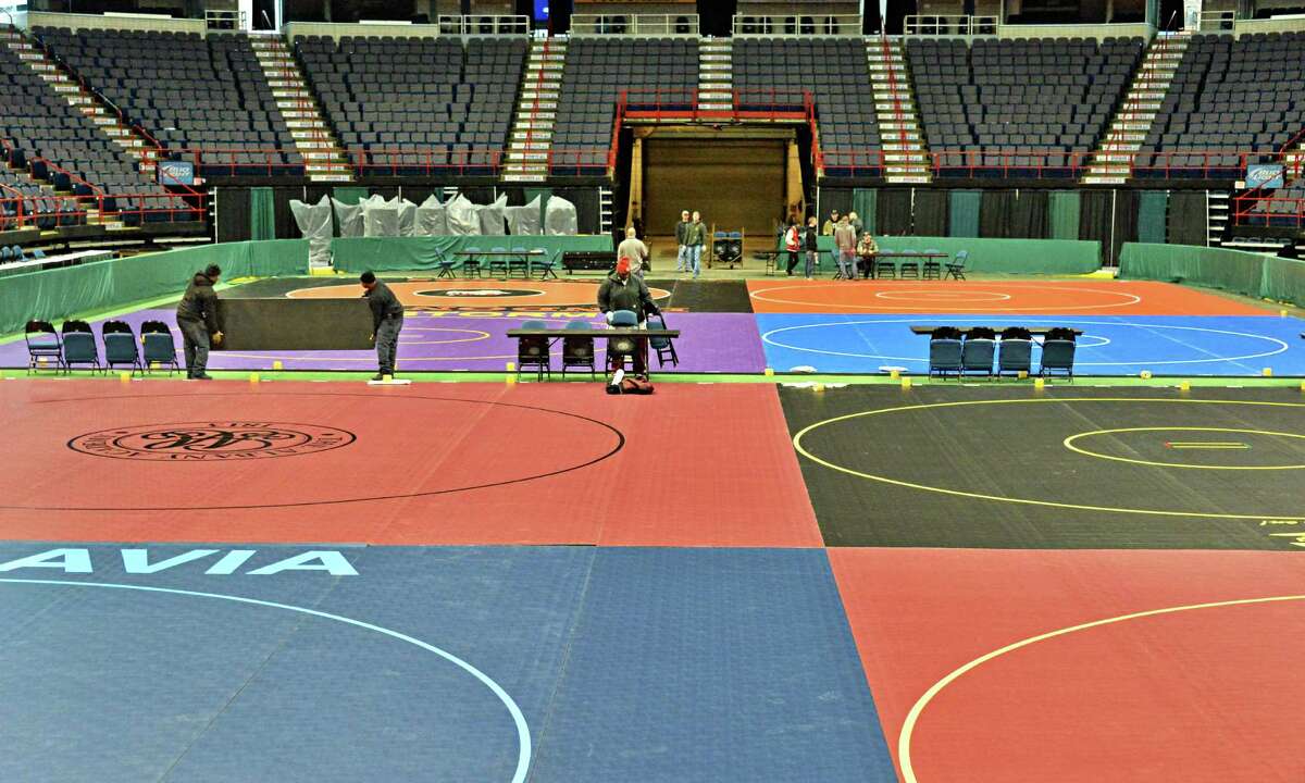 State wrestling gets underway at Times Union Center