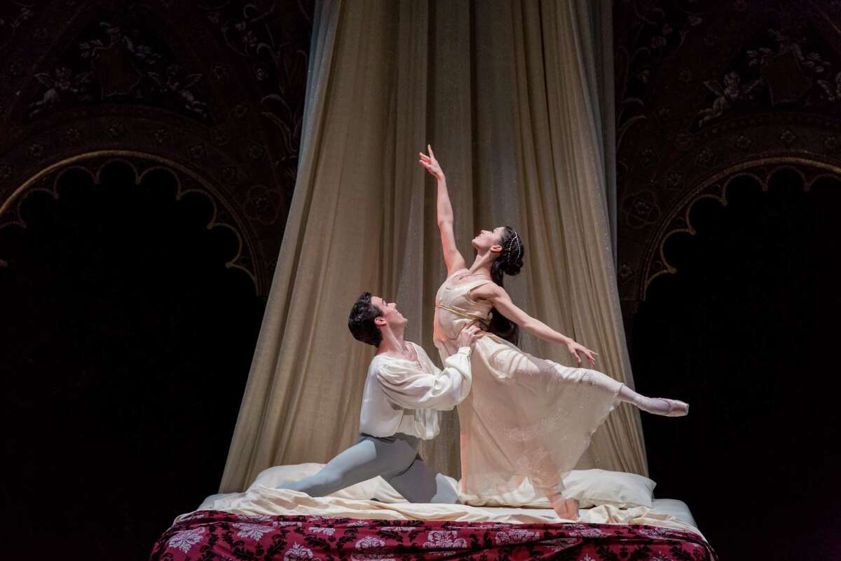Karina Gonzalez and Connor Walsh performed the lead roles in the world premiere of Houston Ballet's "Romeo and Juliet."