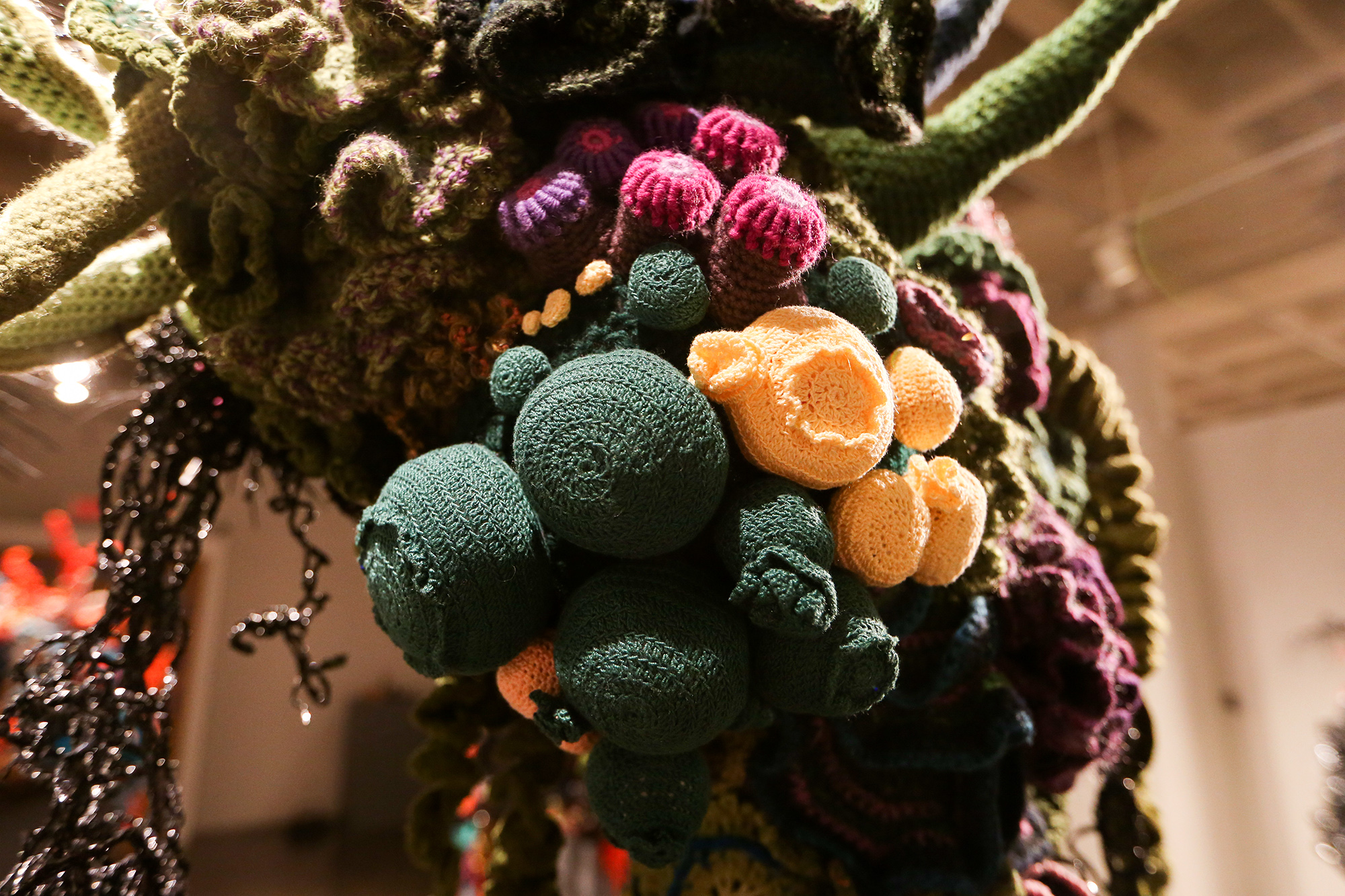 An undersea world built of yarn San Antonio ExpressNews