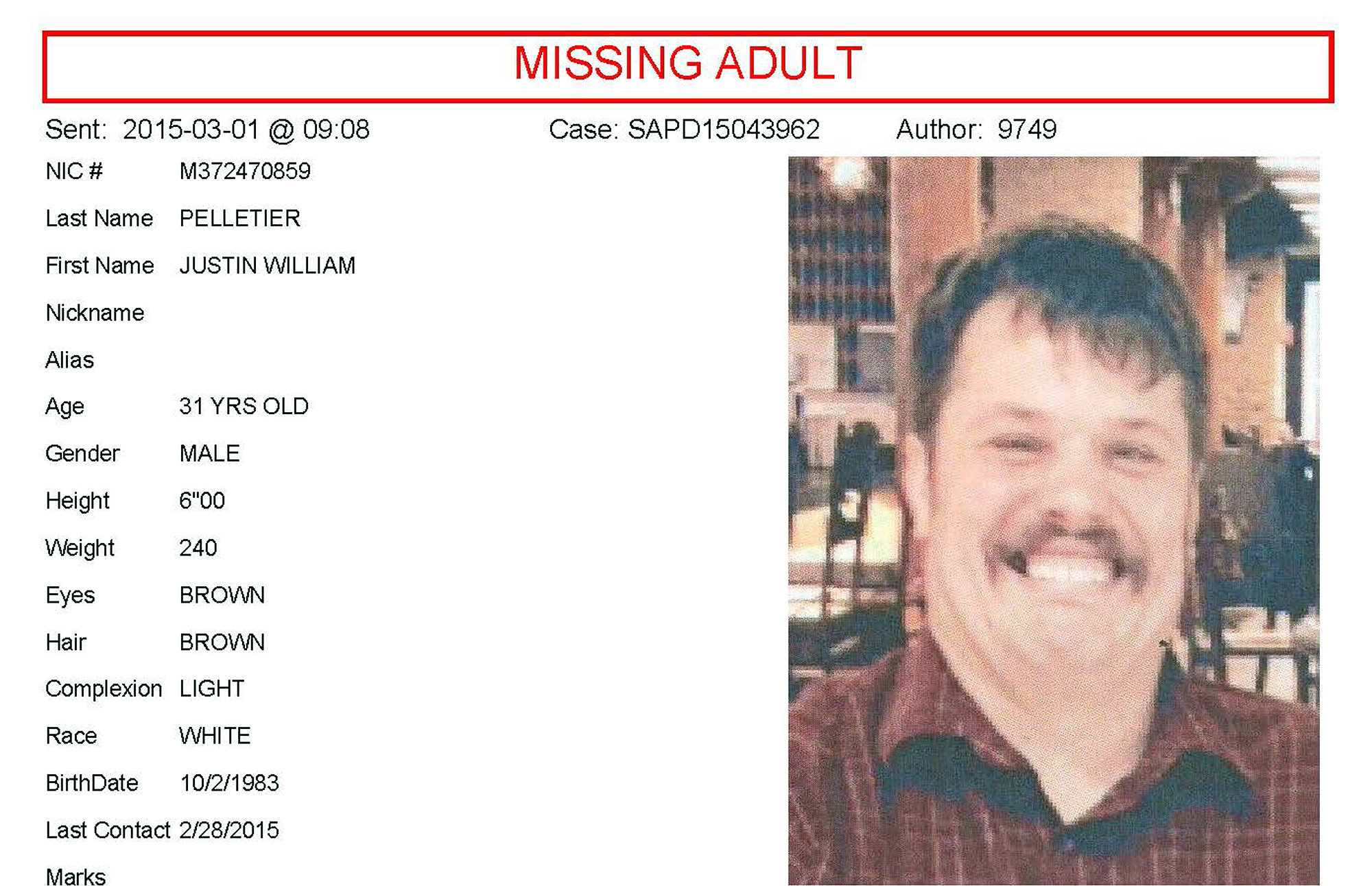 Police Need Help Finding Missing Man With Medical Condition 4109