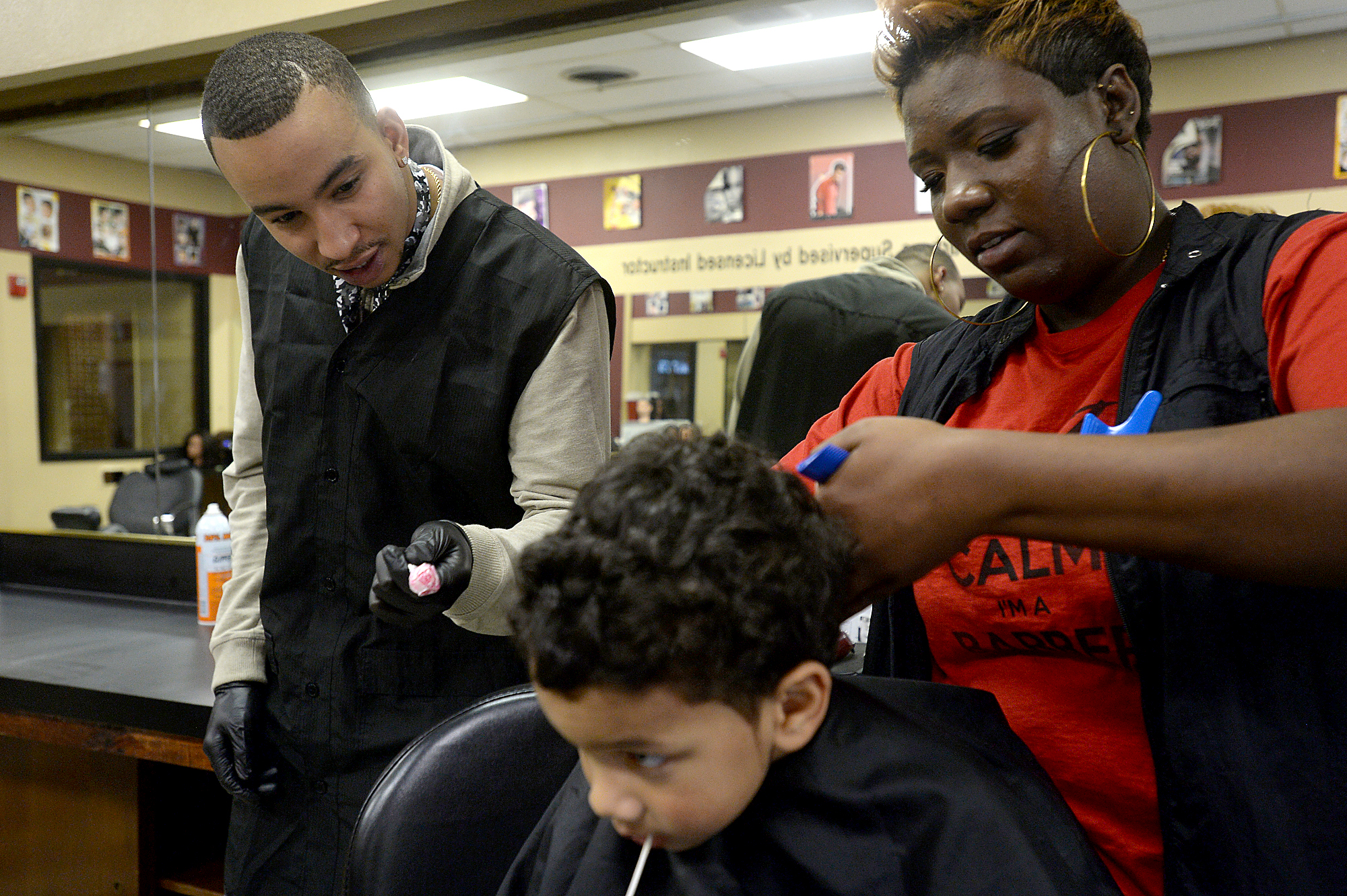 Downtown barber shop teaches the trade