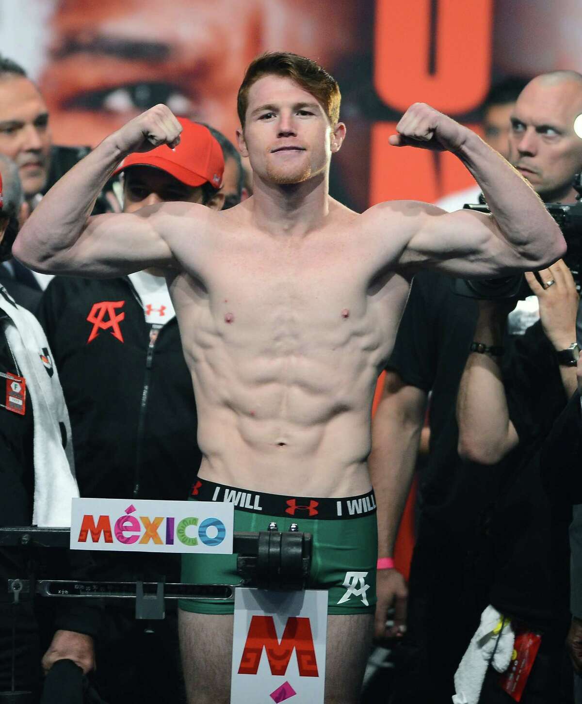 Canelo Draws A Crowd Promoting July Bout Vs. Kirkland At Minute Maid