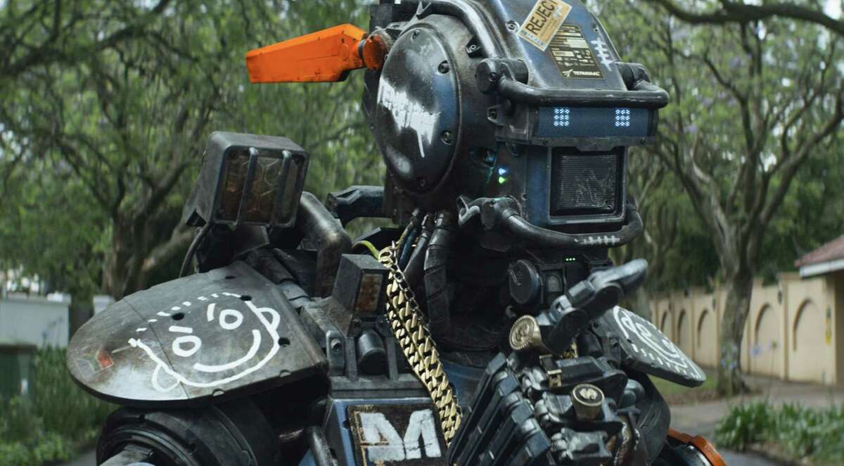 Chappie is just a big kid, a big, indestructable, artificially intelligent robot kid.