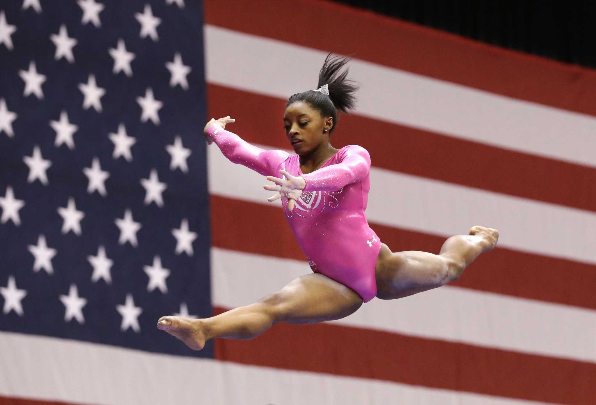 Spring's Simone Biles encounters little competition at American Cup meet