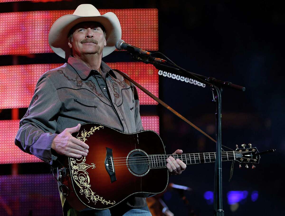 Alan Jackson performs during the Houston Livestock Show and Rodeo at NRG Park, Saturday, March 7, 2015, in Houston.