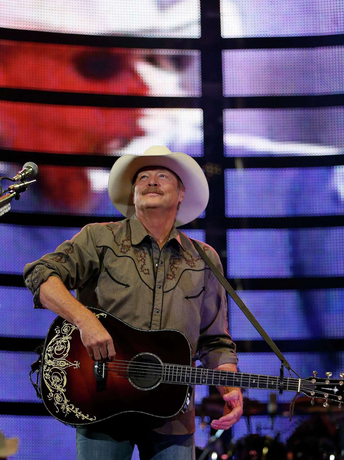 Alan Jackson previews a new tune, "You Never Know," on Saturday during RodeoHouston.