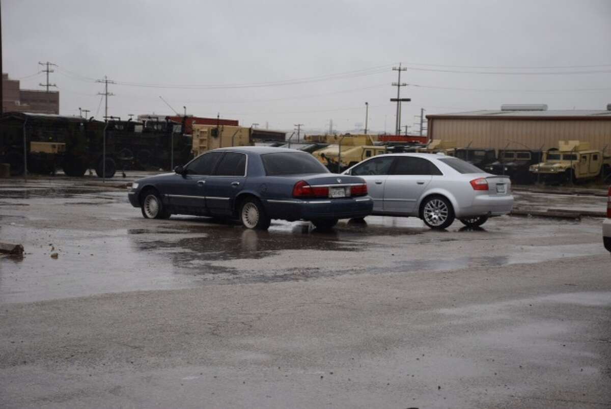 At least 20 cars were damaged March 9, 2015, by a large pothole on Interstate 35 Binz Engleman Road.