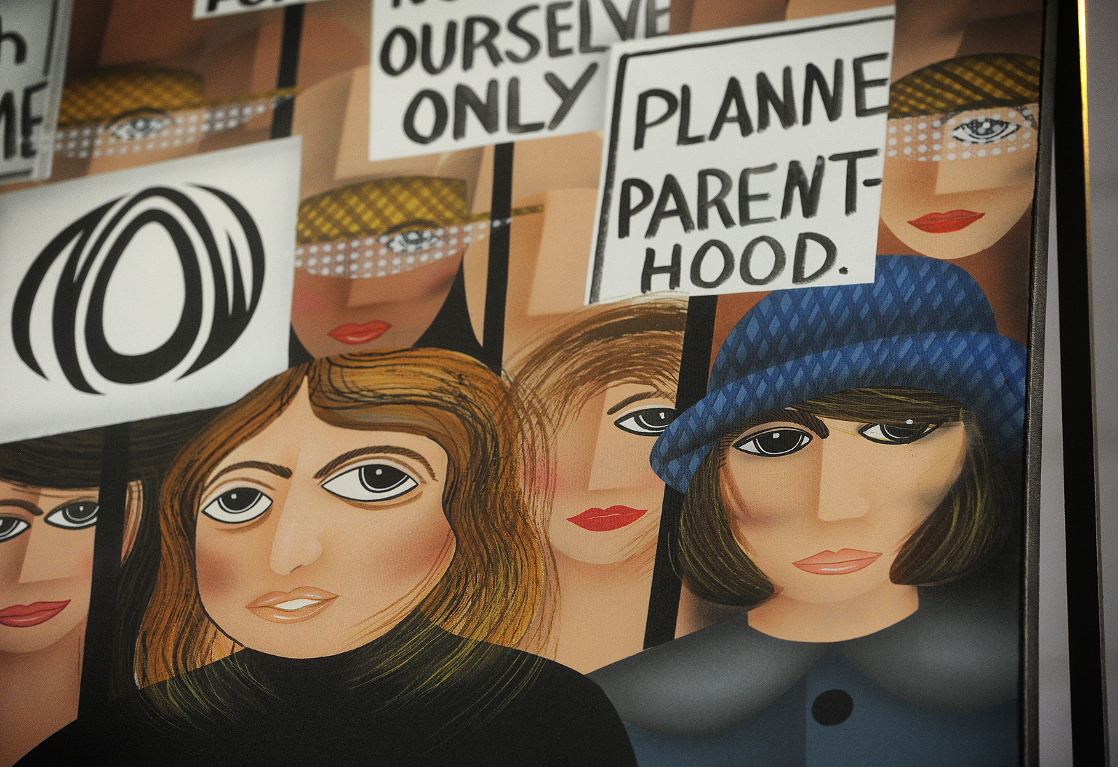 Controversial painting defaced