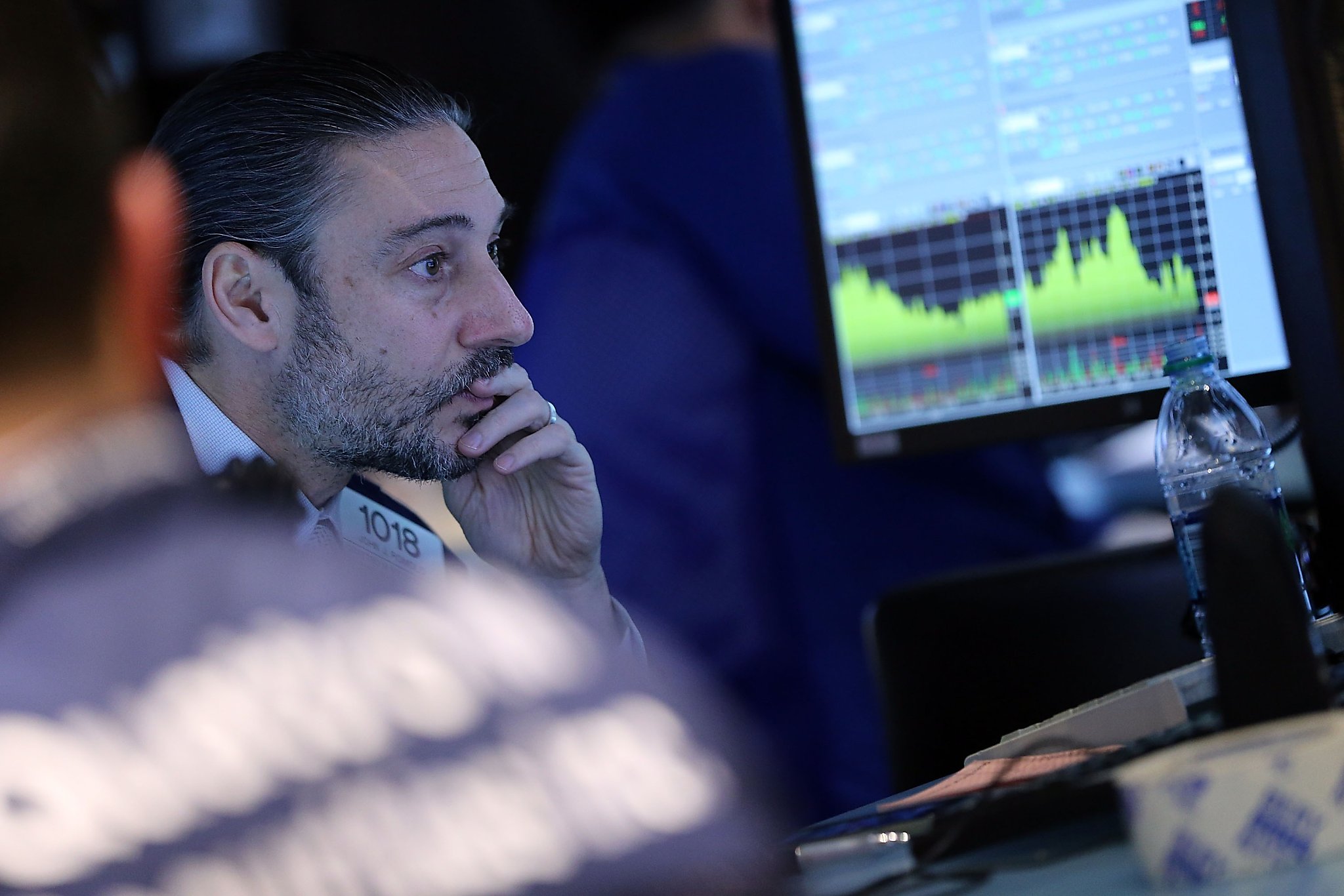 Rate Worry Stocks down sharply on rate-increase worry