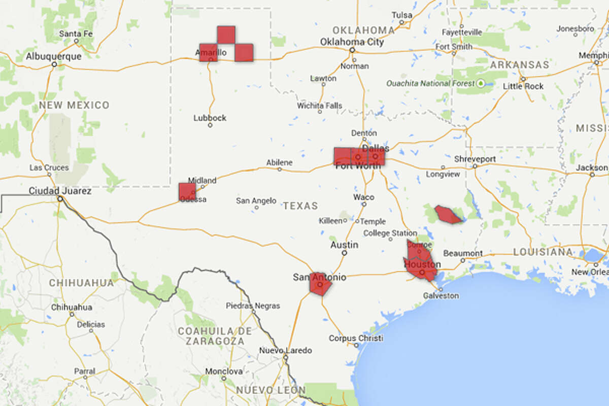 These are the 11 Texas counties with the most meth lab busts from 2004-2012, according to the DEA. 