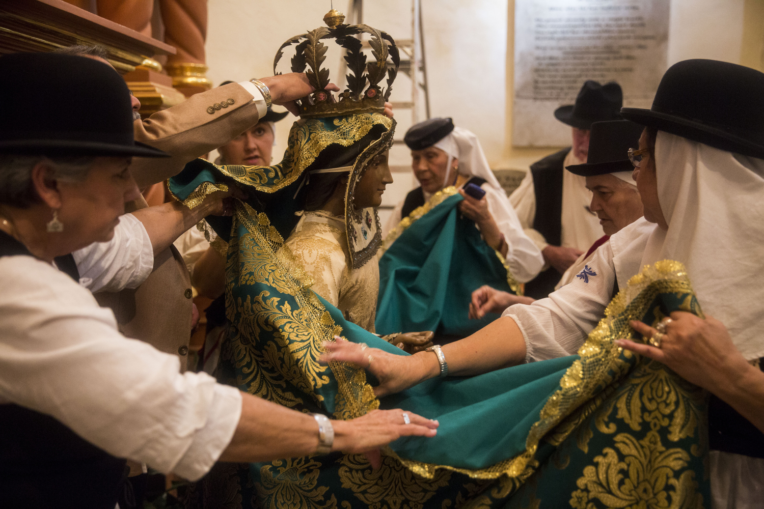 why do islanders dress in traditional clothes on holidays Beloved lady has new Embroidered silk dress