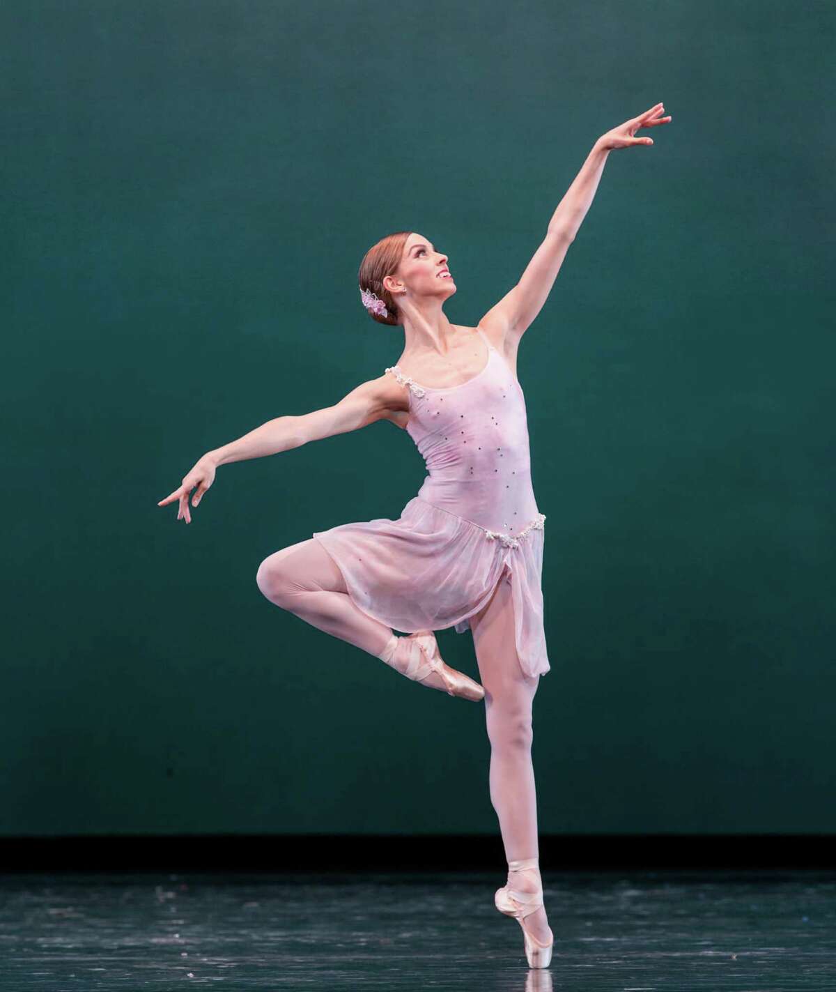 Allison Miller looks like a ballerina George Balanchine would have loved in "Ballo Della Regina," one of three works on Houston Ballet's Modern Masters program. Performances continue through March 22.