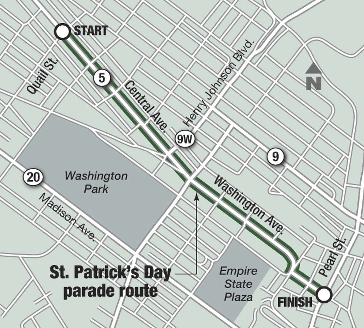 Albany St. Patrick's Day parades step off at 11 and 2