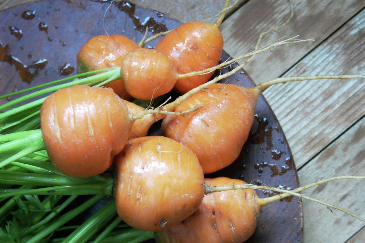 Sweet and crunchy, 'Round Romeo’ carrots have a smooth skin that doesn’t require peeling.