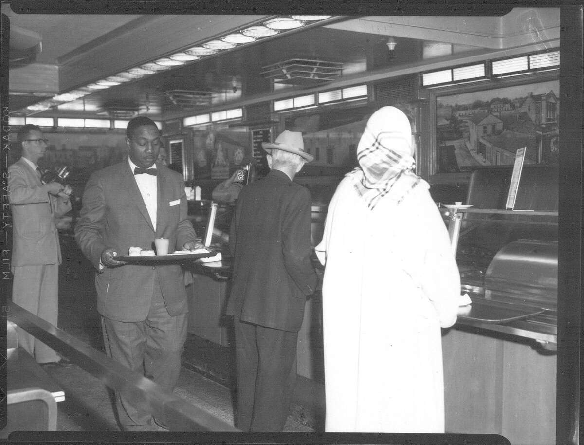 Integration of Lunch counter at F.W. Woolworth's on March 16, 1960. Credit: UTSA Libraries Special Collections