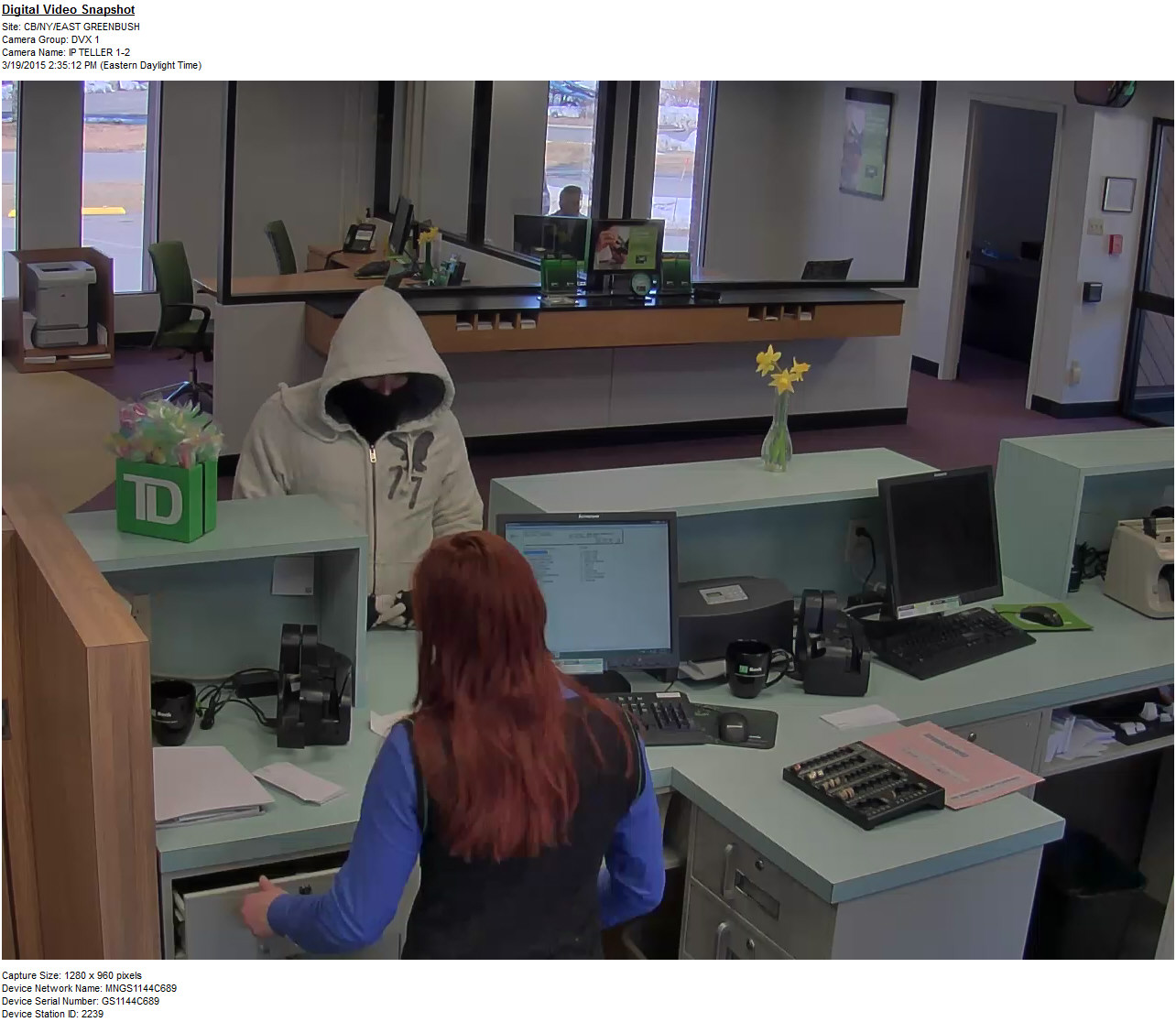 East Greenbush police seek TD Bank robbery suspect