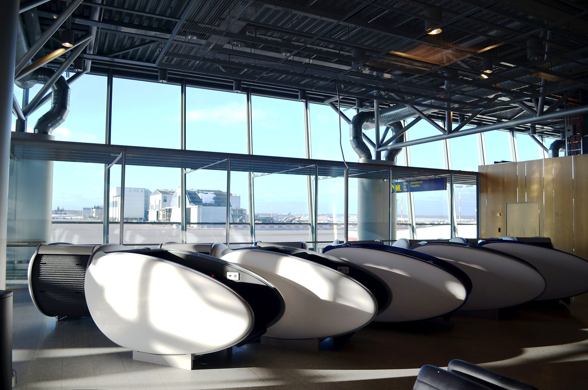 Helsinki Airport offers sleeping pods