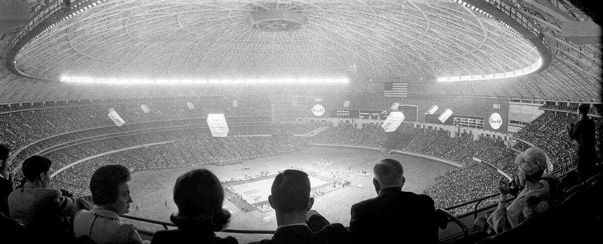 The Astrodome, in the days when Houston still dreamed big. (Photo: The 1968 UH vs. UCLA game.)