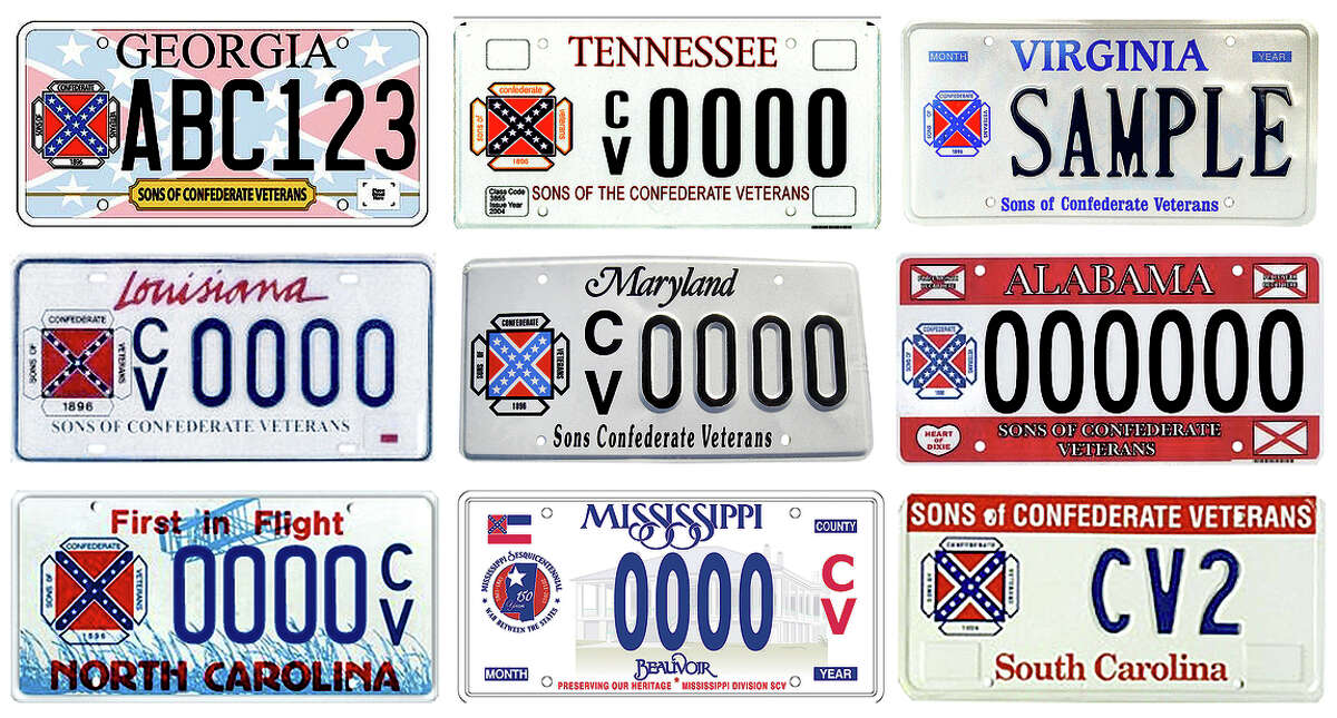 Nine states have allowed plates featuring a Confederate flag, but the Texas Department of Motor Vehicles rejected a proposed commemorative plate.
