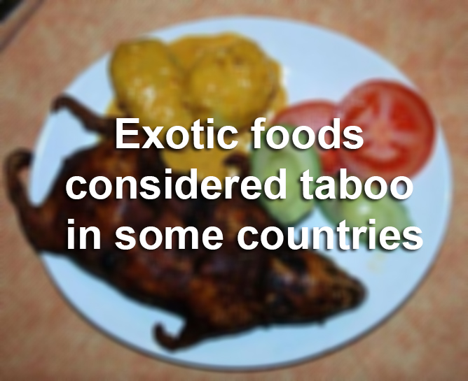 Exotic foods considered taboo in some countries